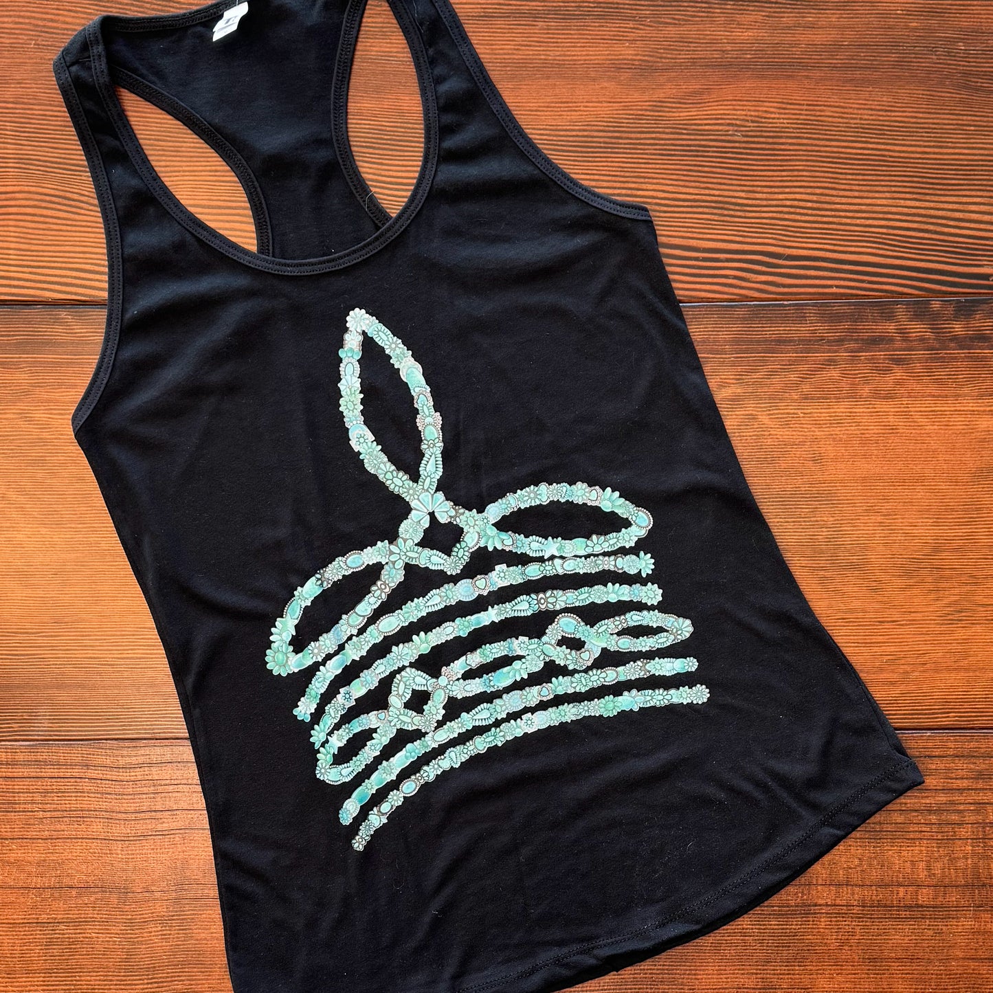 Turquoise Boot Stitch Tank
